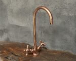 Copper Bathroom Faucet – Gooseneck Sink Tap Design