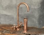 Copper Bathroom Faucet – Gooseneck Sink Tap Design - Image 3