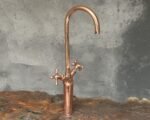 Copper Bathroom Faucet – Gooseneck Sink Tap Design - Image 4