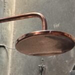 Copper Outdoor Shower Head, Natural Copper Rain Shower Head, Garden Outdoor Shower