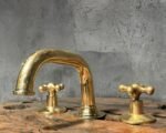 Widespread Brass Sink Faucet – 3-Hole Deck Mount Tap - Image 3
