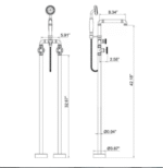 FR Brass Freestanding Bathtub - Image 4