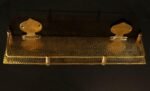 Hammered Brass Wall Shelf – Handmade Unlacquered Floating Bathroom Rack - Image 3